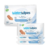 WaterWipes Sensitive+ Newborn & Baby Wipes, 3-In-1 Cleans, Cares, Protects, 99.9% Water, Unscented & Hypoallergenic, 180 Count (3 Packs)