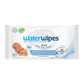 WaterWipes Sensitive+ Newborn & Baby Wipes, 3-In-1 Cleans, Cares, Protects, 99.9% Water, Unscented & Hypoallergenic, 60 Count