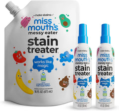 Miss Mouth's Messy Eater Stain Treater Kit, 2 Sprays & 16 Oz Refill
