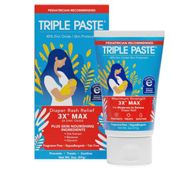 Triple Paste 3X Max Strength Diaper Rash Ointment, 40% Zinc Oxide, 2 oz