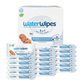 WaterWipes Sensitive+ Newborn & Baby Wipes, 3-In-1 Cleans, Cares, Protects, 99.9% Water, Unscented & Hypoallergenic, 1080 Count (18 Packs)