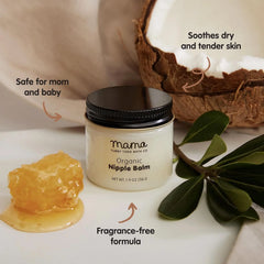 Tubby Todd Nipple Balm, Lanolin-Free Organic Balm for Breastfeeding