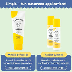 Tubby Todd Face and Body Mineral Sunscreen Kit for Baby, Toddler and Kids
