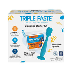 Triple Paste Diaper Rash Cream & Baby Spatula Bundle, 16 oz