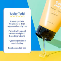 TUBBY TODD Kids Face Wash, Gel-to-Foam Facial Cleanser
