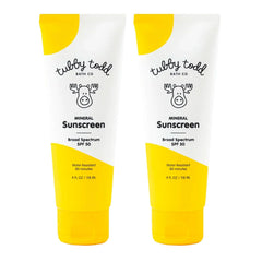Tubby Todd Mineral Sunscreen SPF 50, Broad Spectrum Lotion for Kids