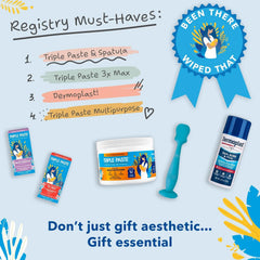 Triple Paste Diaper Rash Cream & Baby Spatula Bundle, 8 oz