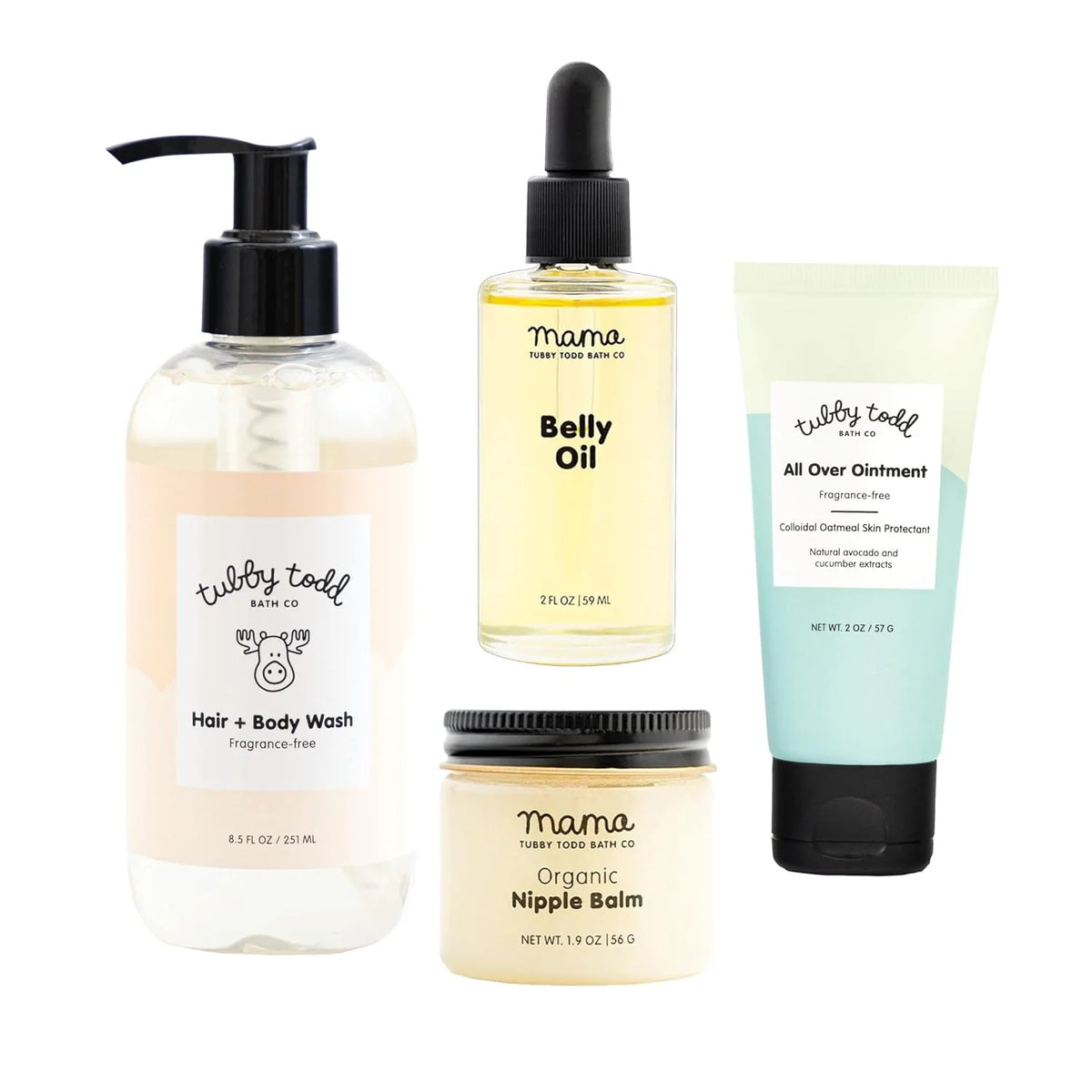 TUBBY TODD New Baby and Mom Skincare Kit, The Mama Gift Set