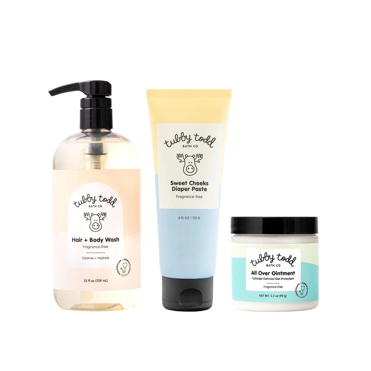 Tubby Todd Baby Bundle Newborn Skin Care Set