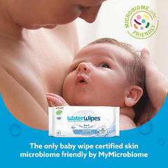 WaterWipes Sensitive+ Newborn & Baby Wipes, 3-In-1 Cleans, Cares, Protects, 99.9% Water, Unscented & Hypoallergenic, 180 Count (3 Packs)
