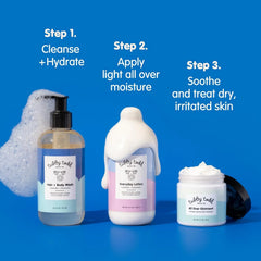 TUBBY TODD 3-Step Baby Bath and Skincare Routine, The Regulars Bundle