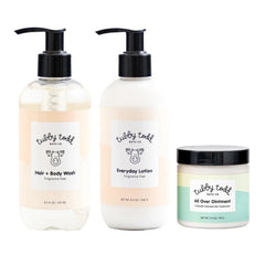 TUBBY TODD 3-Step Baby Bath and Skincare Routine, The Regulars Bundle