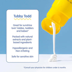 Tubby Todd Face and Body Mineral Sunscreen Kit for Baby, Toddler and Kids