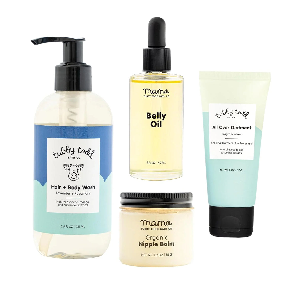 TUBBY TODD New Baby and Mom Skincare Kit, The Mama Gift Set