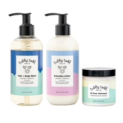 TUBBY TODD 3-Step Baby Bath and Skincare Routine, The Regulars Bundle