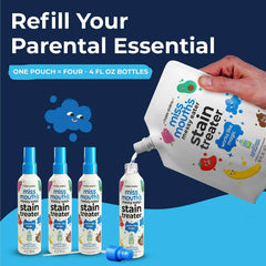 Miss Mouth's Messy Eater Stain Treater Kit, 2 Sprays & 16 Oz Refill
