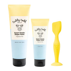 Tubby Todd Sweet Cheeks Diaper Paste and Spatula, Diaper Rash Cream