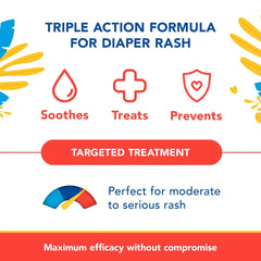 Triple Paste 3X Max Strength Diaper Rash Ointment, 40% Zinc Oxide, 12 oz