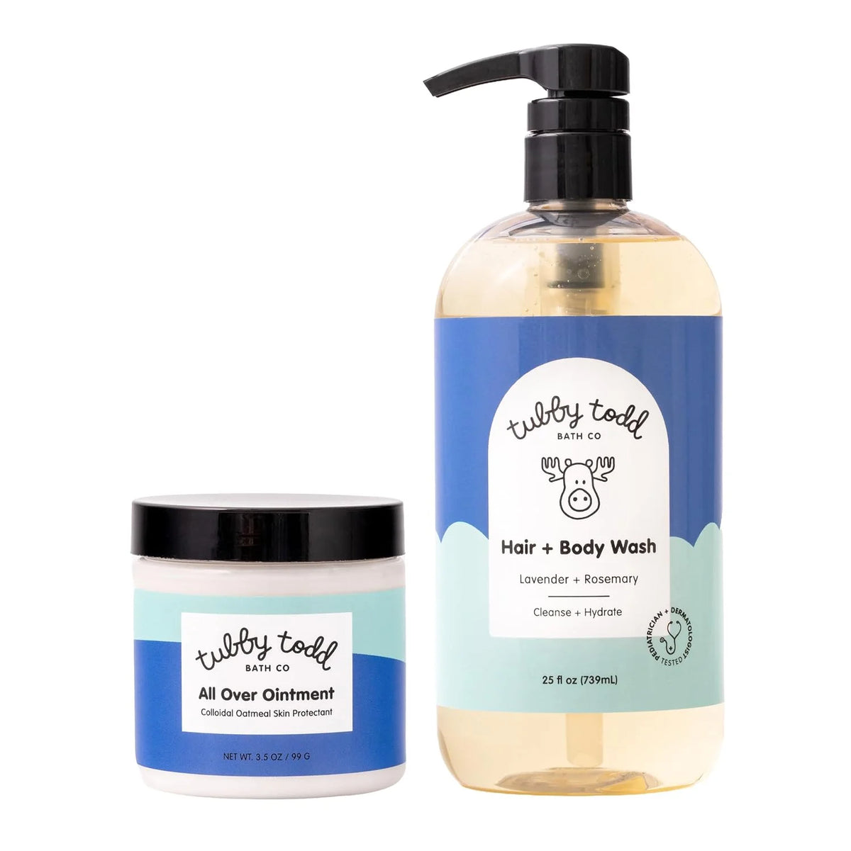 Tubby Todd's Baby Body Wash and All Over Ointment Eczema Set